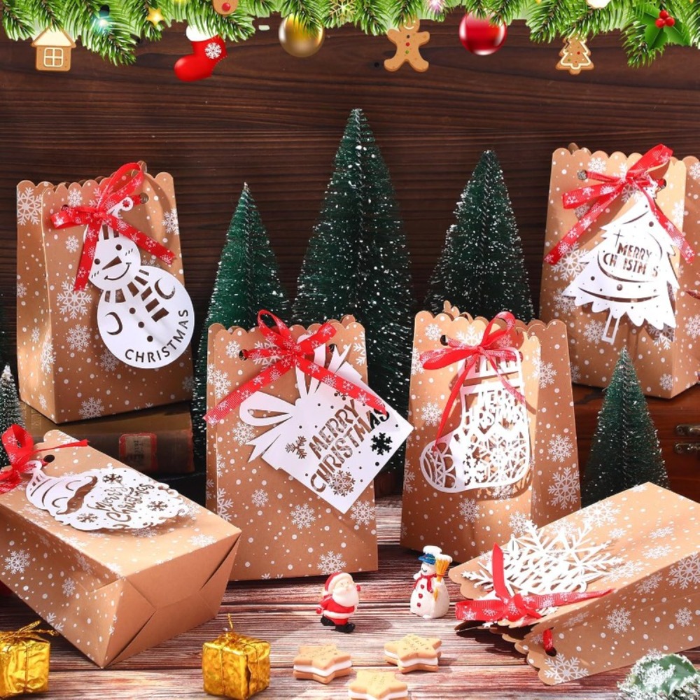 Packaging - 6/12 шт. рождественских подарочных коробок в