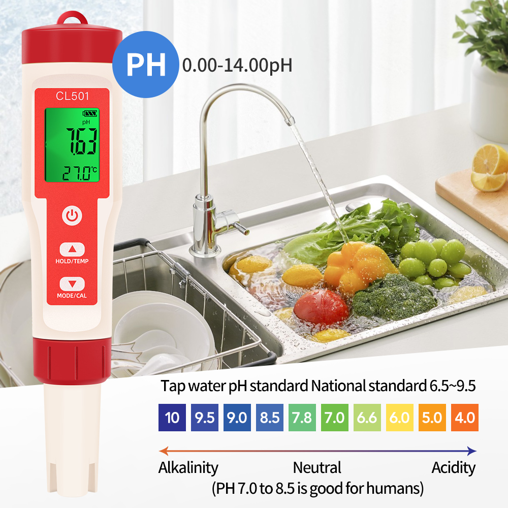 PH/CL2/H2/ORP/измеритель темпе – обзор и цена Ph Meter Digital Water Tester