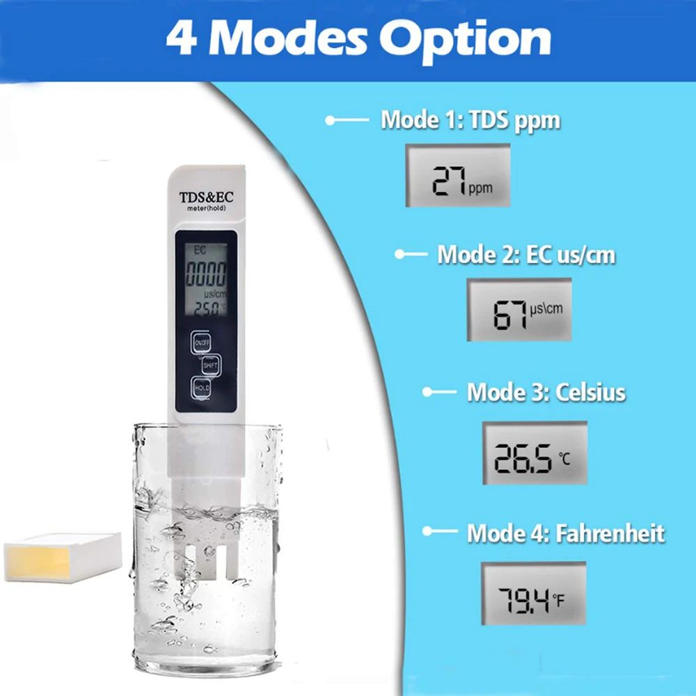 Цифровой тестер качества воды  – обзор и цена Ph Meter Digital Water Tester
